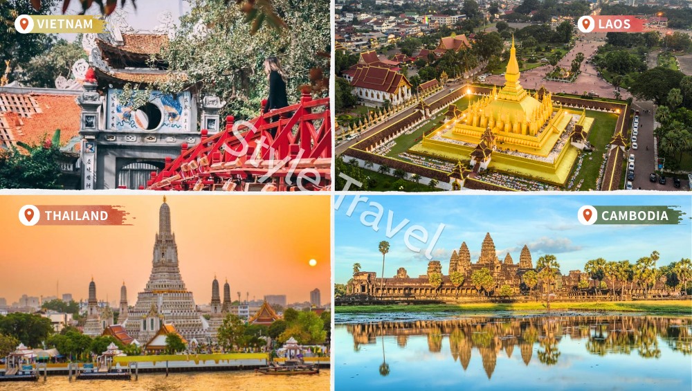 Vietnam, Laos, Thailand, Cambodia