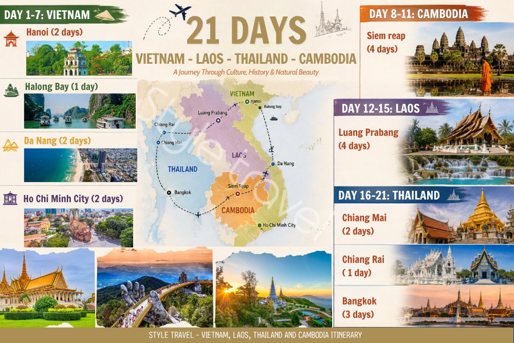 Vietnam - Laos - Thailand - Cambodia