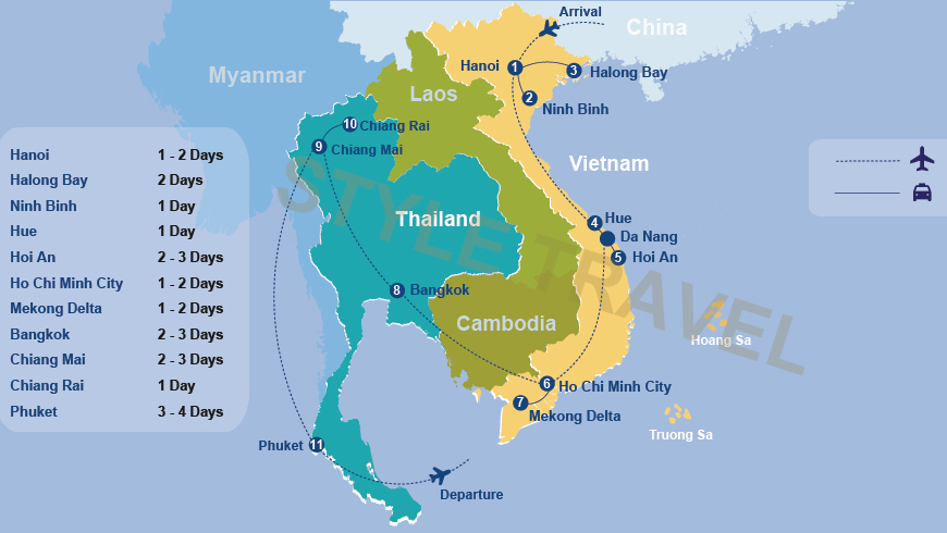 tours vietnam and thailand