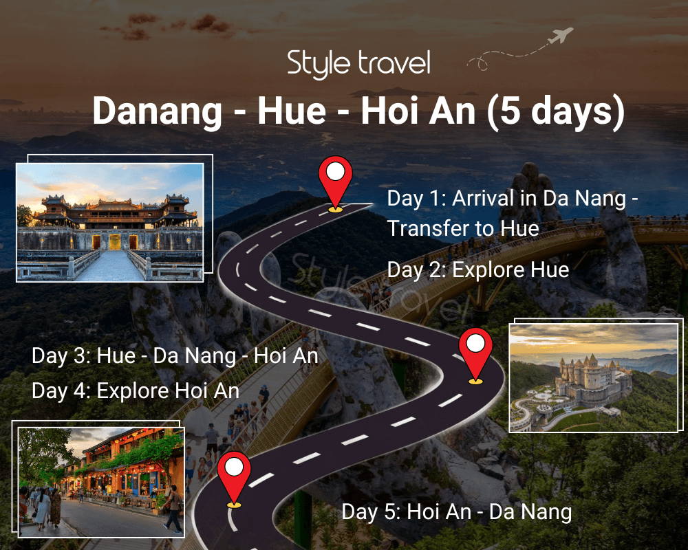 Danang - Hue - Hoi An (5 days)