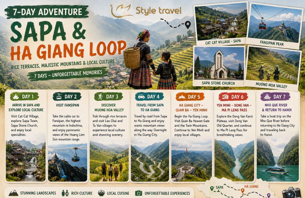 7 day Sapa and Ha Giang