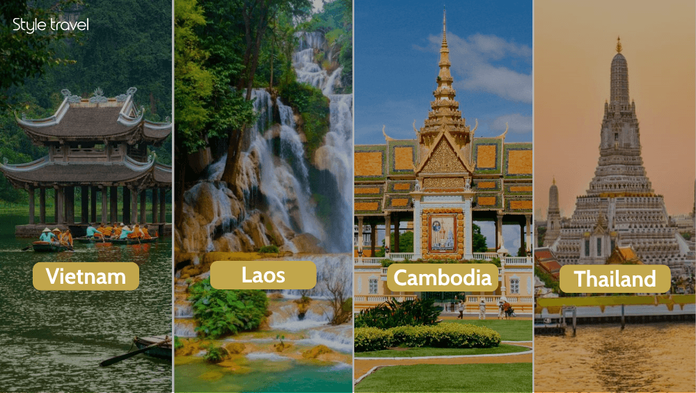 Vietnam, Laos, Thailand and Cambodia
