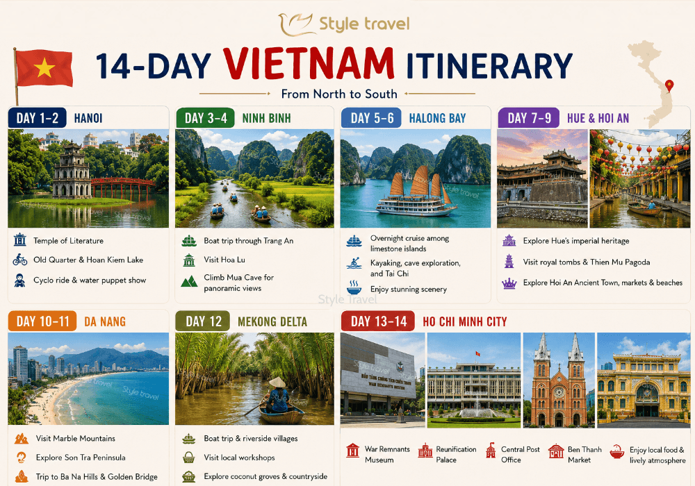 14 day Vietnam Itinerary