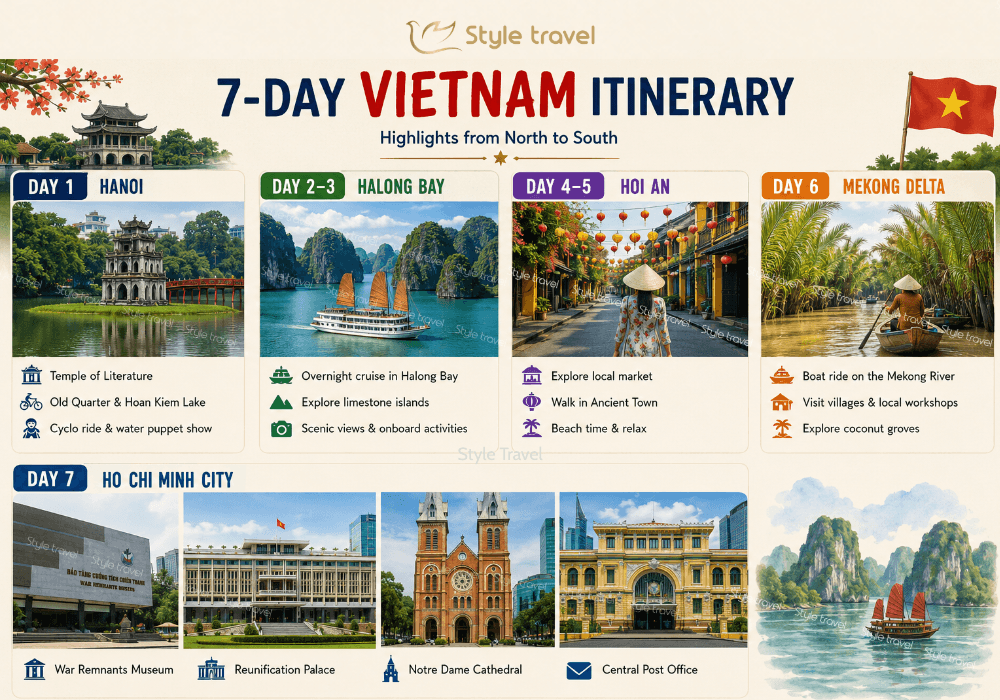 7 day Vietnam Itinerary
