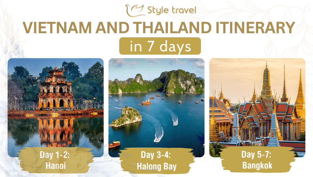 Vietnam and Thailand itinerary in 7 days